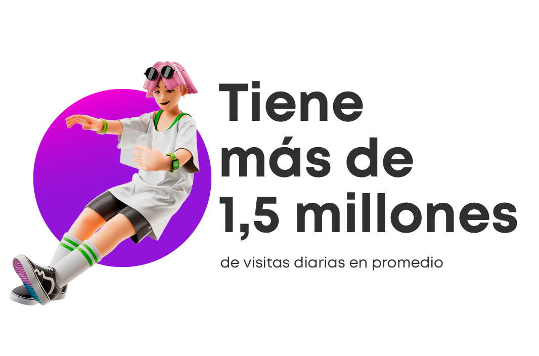 Más de 1,5 millones de visitas promedio