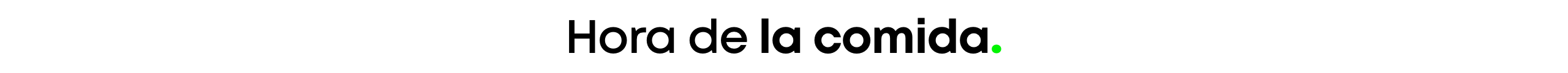 Hora de la comida