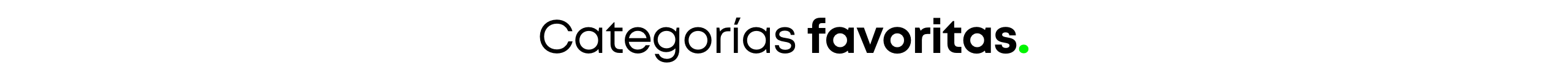 Categorias favoritas