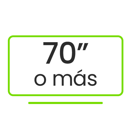 TVs superiores a 70'