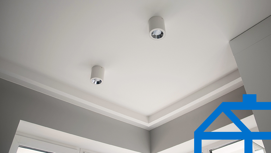 primer plano del techo en un hogar clasico