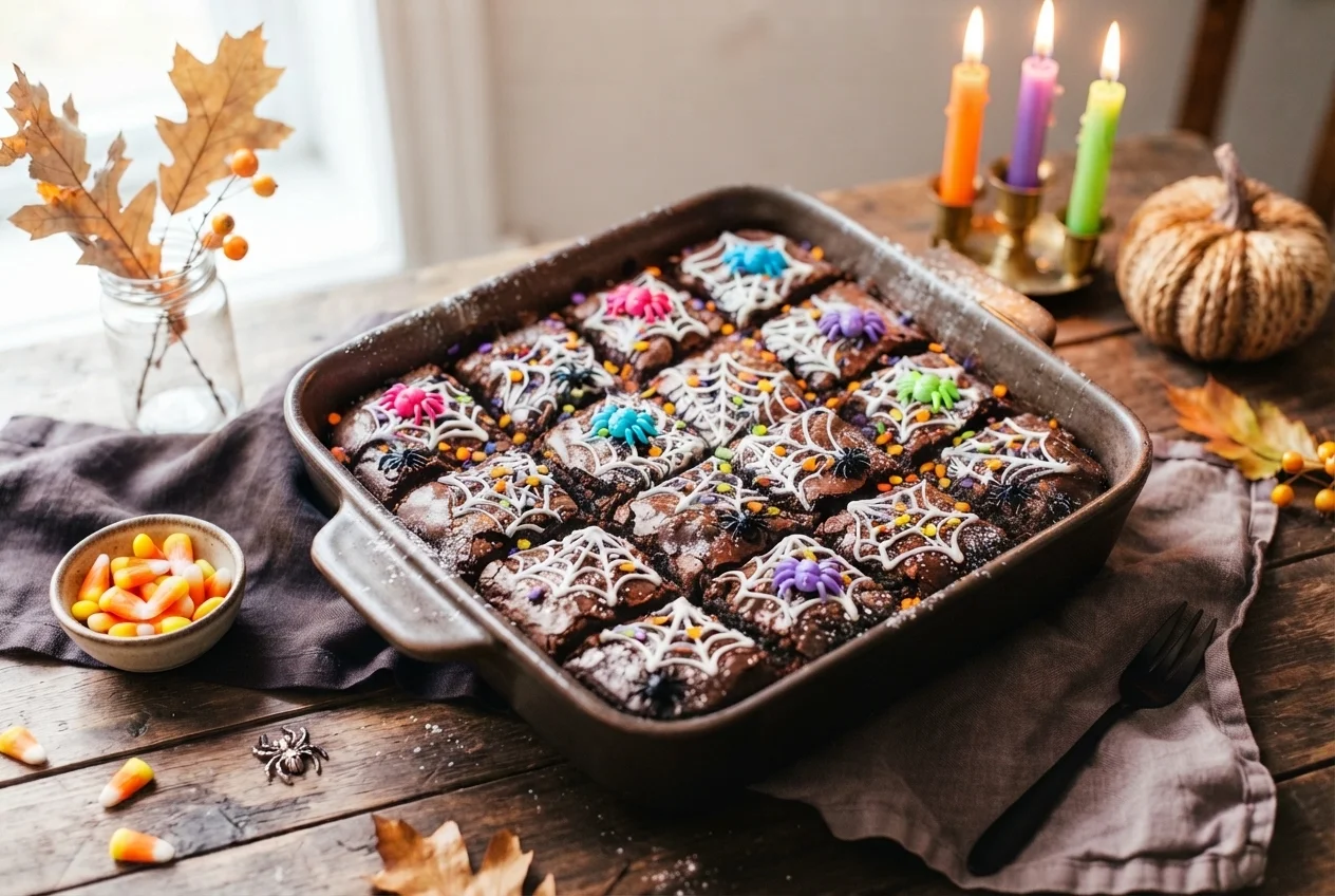 Brownies de Chocolate Telaraña