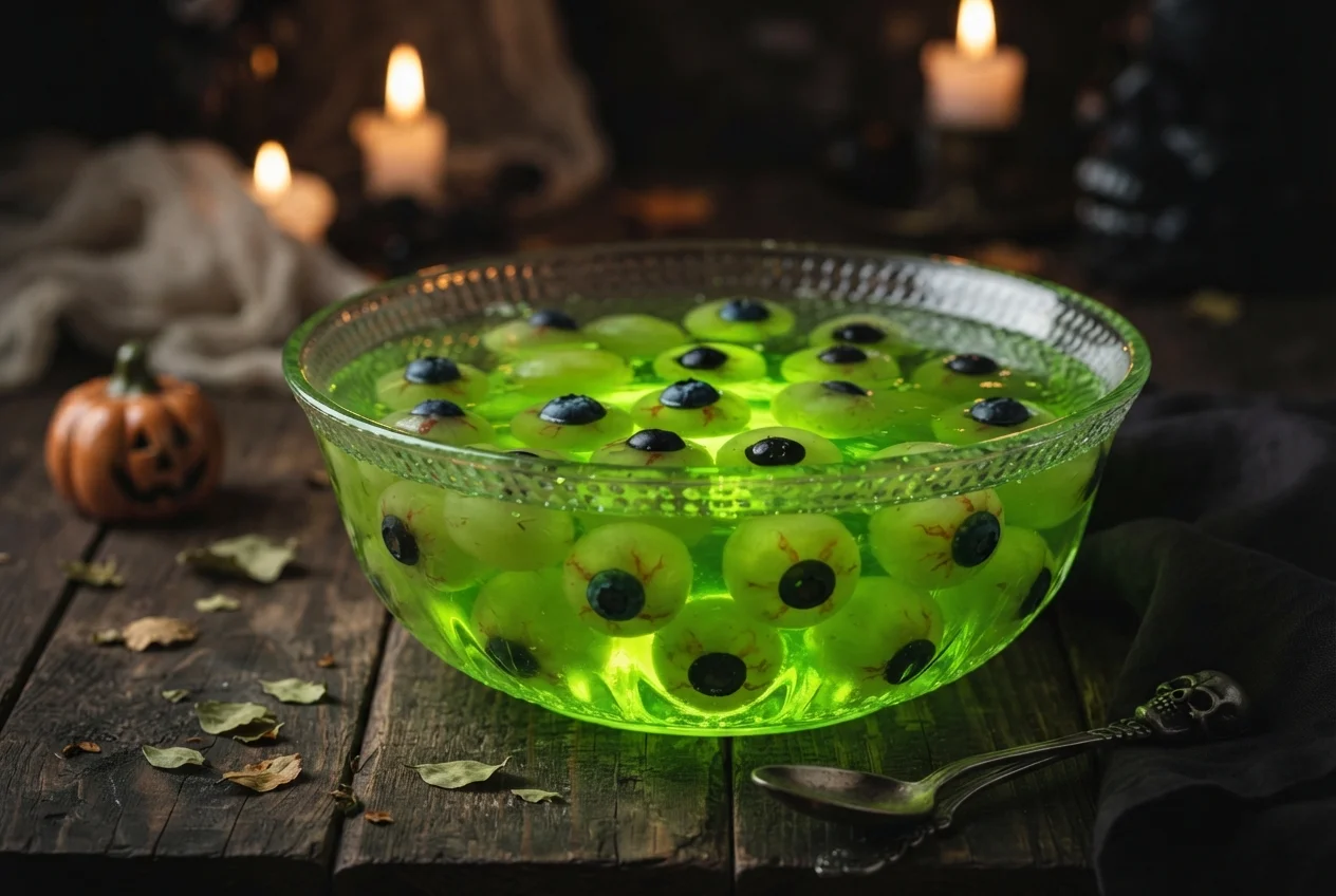 Gelatina con Forma de Ojos para Halloween