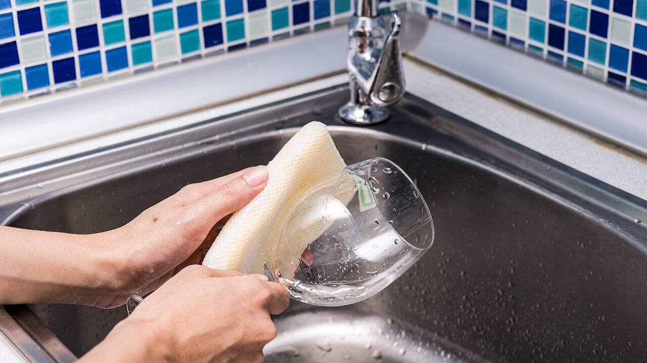 Cuidado para vasos y copas