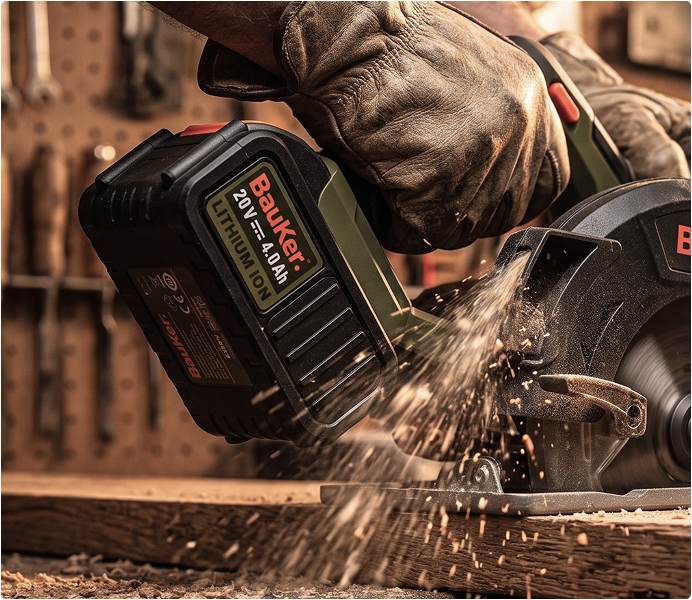 Herramienta inalámbrica Bauker con batería de 20V