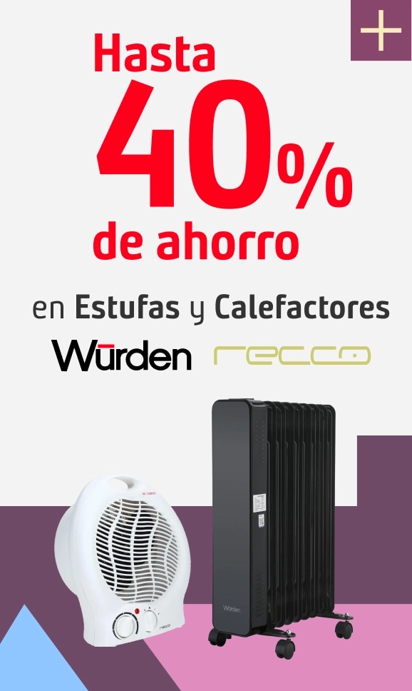 banner 40% ahorro en Estufas y Calefactores