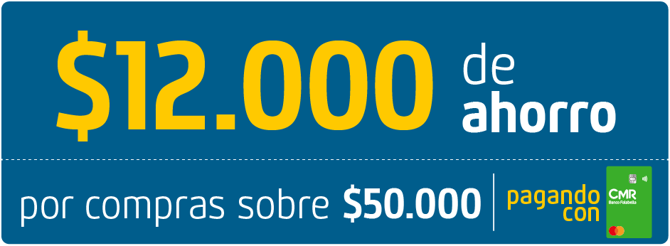 $12.000 de ahorro en compras sobre $50.000