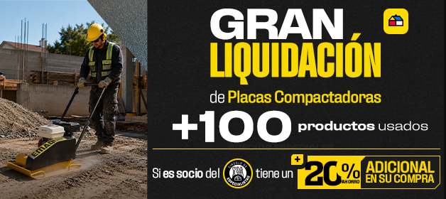 Gran liquidación de placas compactadoras
