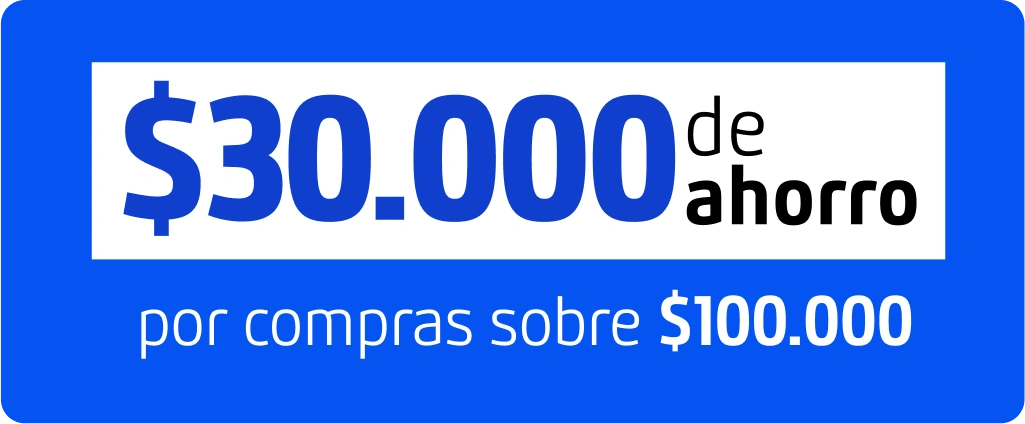 $30.000 de ahorro en compras sobre $100.000