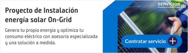 proyecto instalación energía solar ongrid