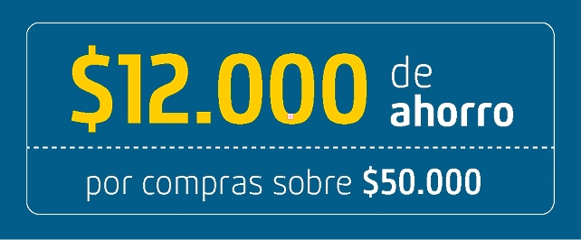 $12.000 de ahorro en compras sobre $50.000