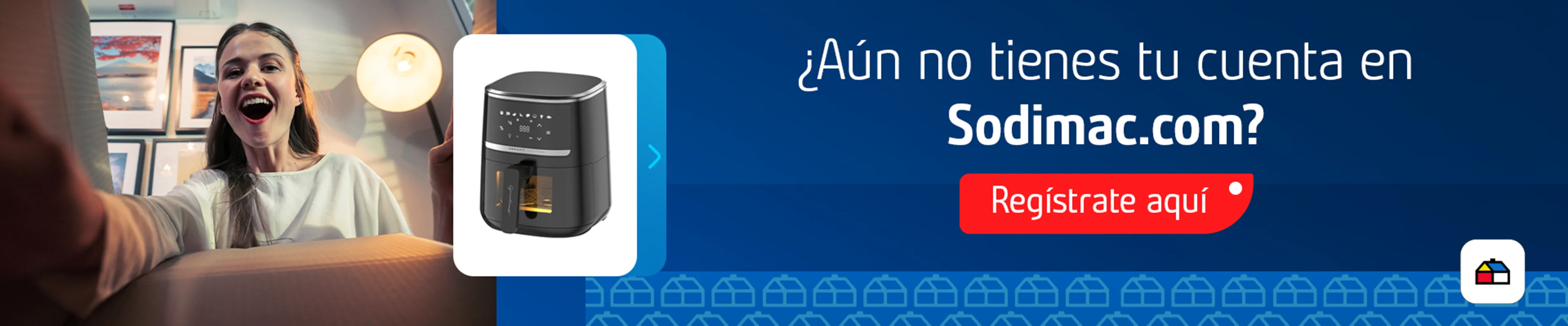 ¿Aún no tienes tu cuenta en Sodimac.com?