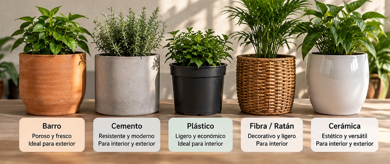 maceta para exterior