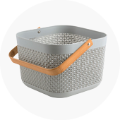 Cajas organizadoras y canastos