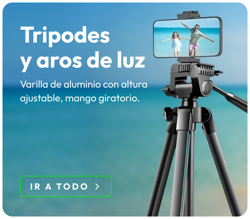 Trípodes y aros de luz