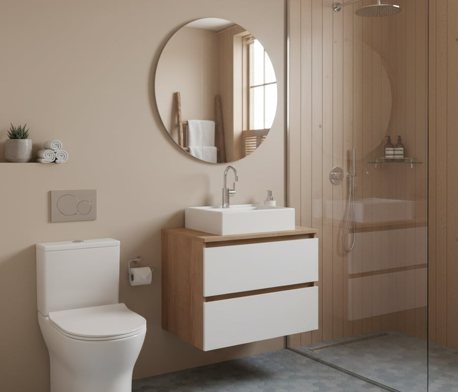 Muebles compactos, suspendidos y de obra