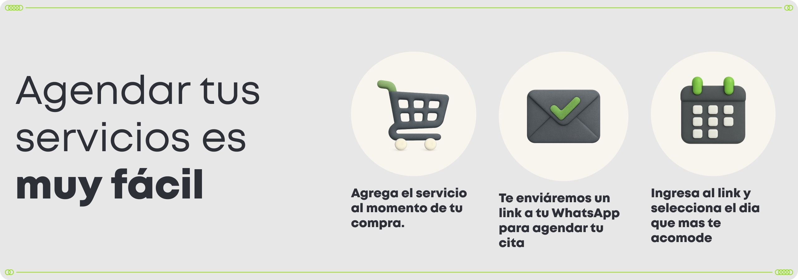 Agenda tus servicios