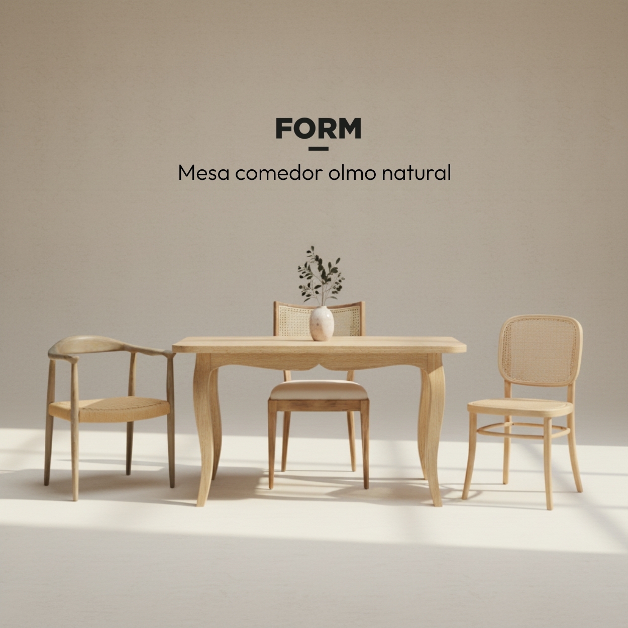 Mesa de comedor Olmo Natural Form