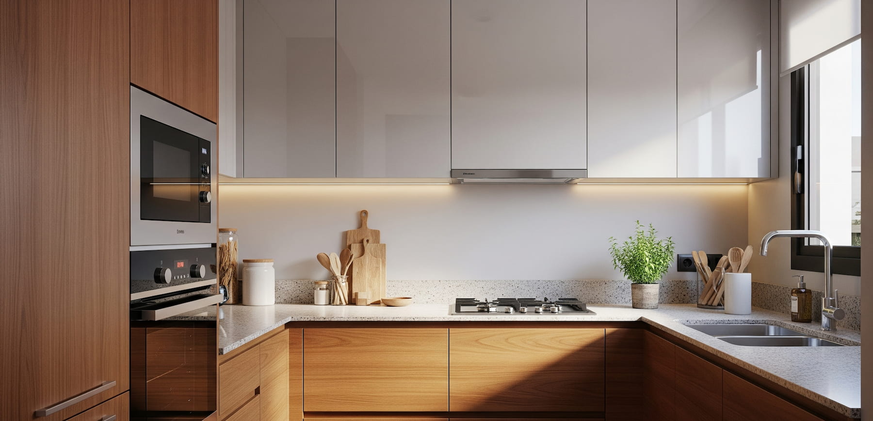 Muebles de cocina pequeña: funcionalidad y diseño