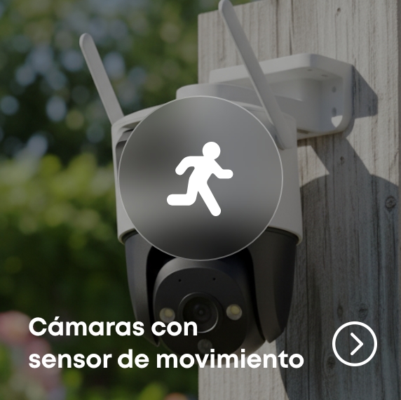 Camara de seguridad exterior con deteccion de movimiento