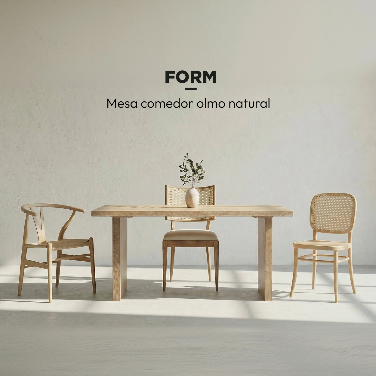 Mesa de comedor Olmo Natural Form