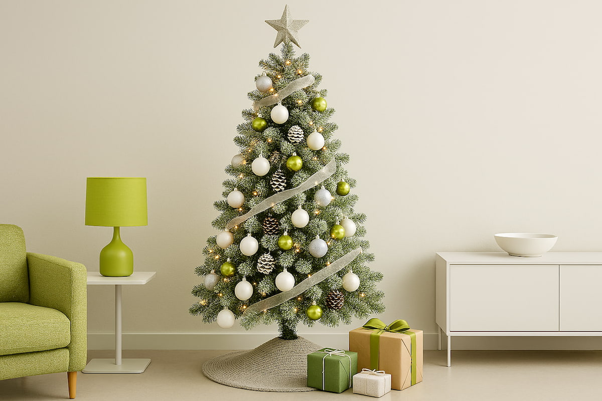 Decoración de árboles de Navidad modernos