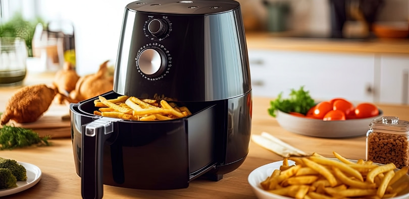 papas fritas en freidora de aire