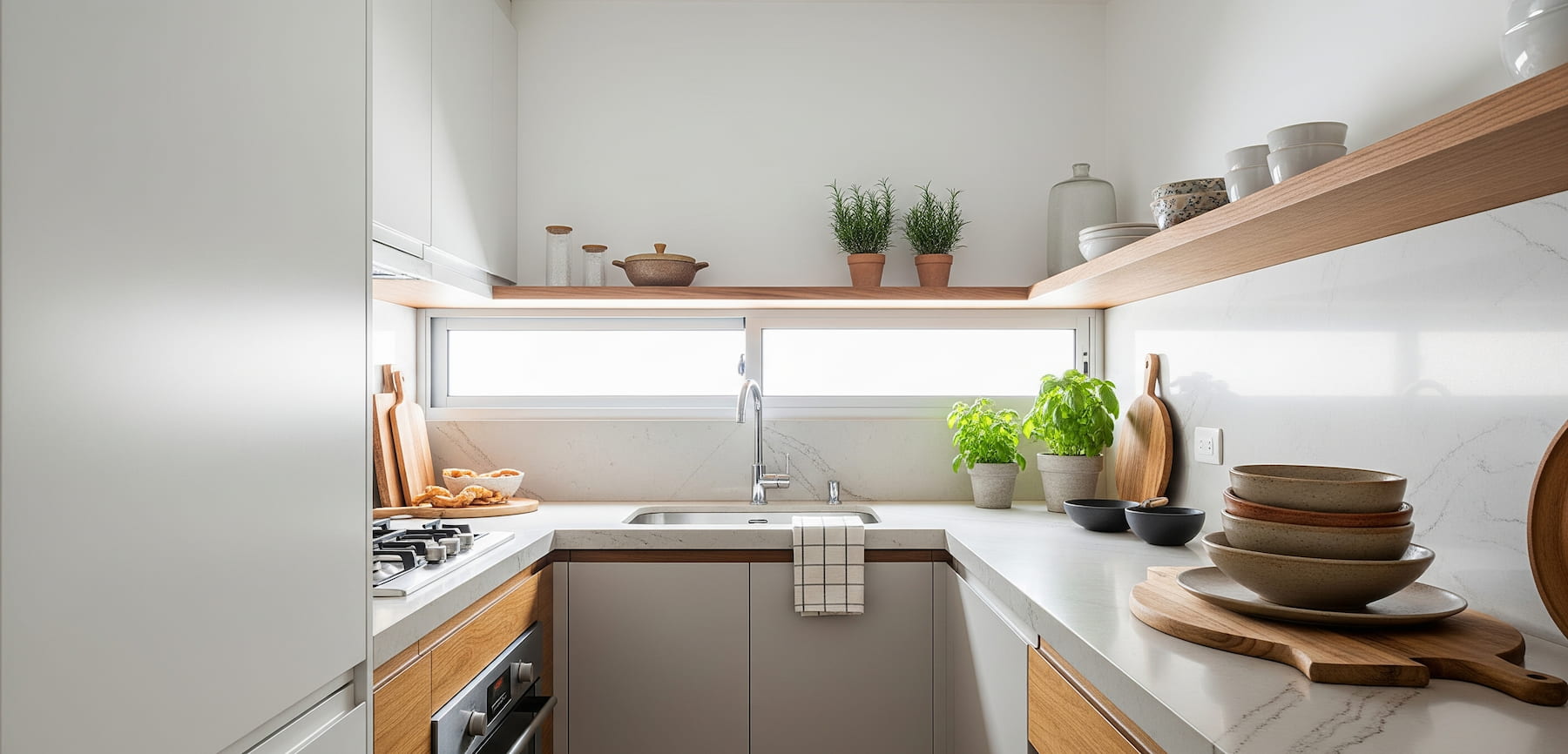Ideas prácticas para cocinas pequeñas