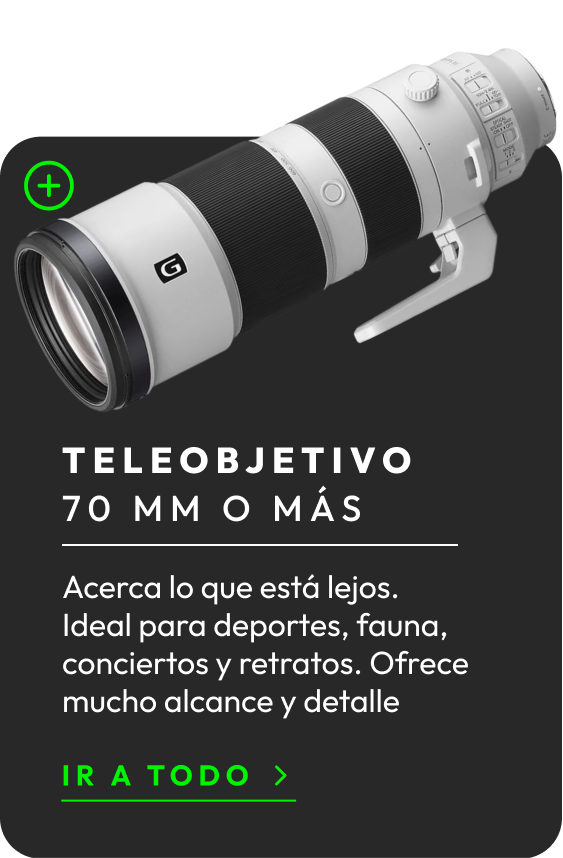 Lente teleobjetivo