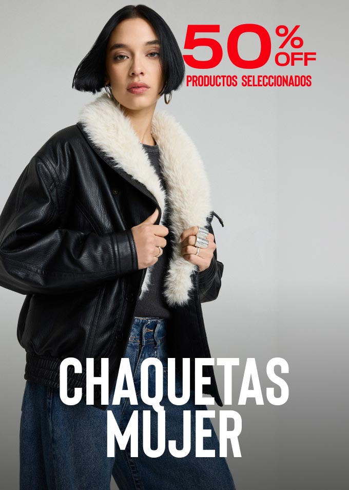 Chaquetas mujer 50% Descuento