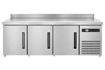 Mesón Refrigerado Inox 395 Litros 60X85X202 Cm Para Cocina Industrial