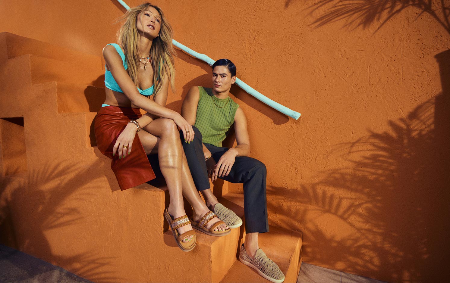Sol, estilo y sandalias
