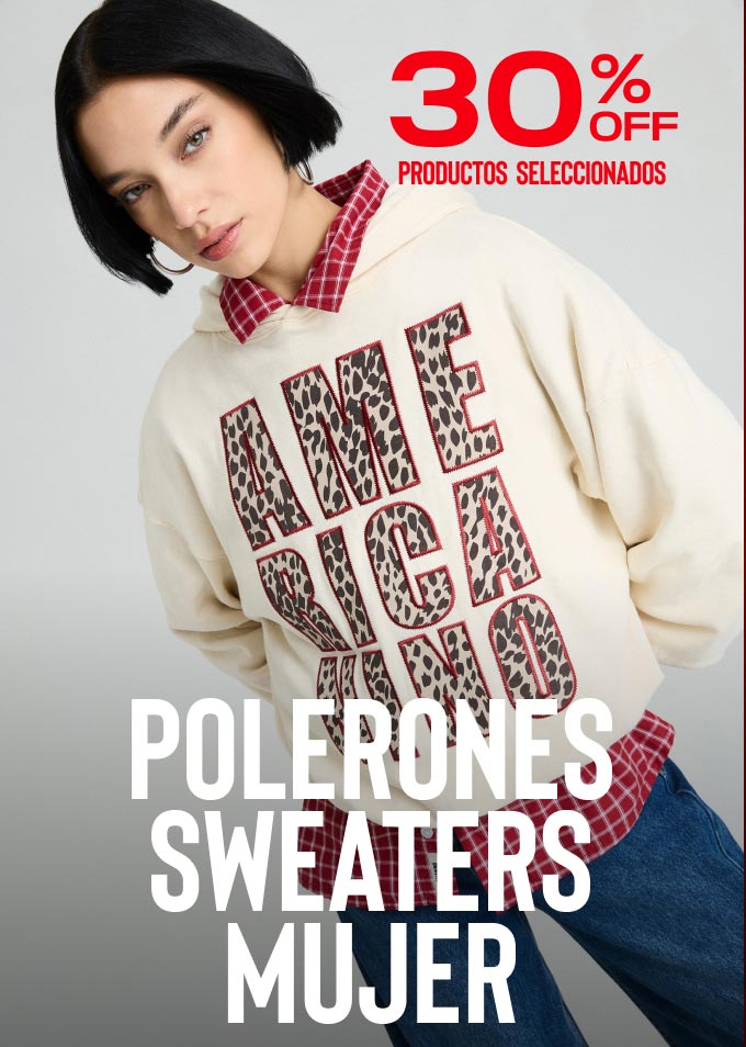 Polerones mujer 30% Descuento