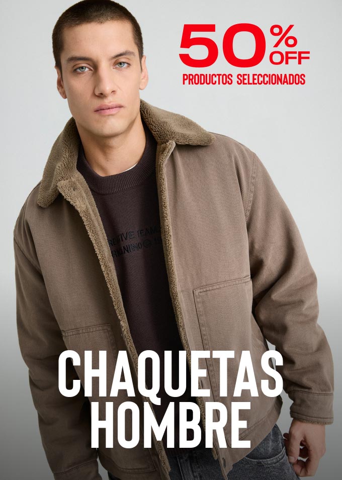 Chaquetas hombre 50% Descuento