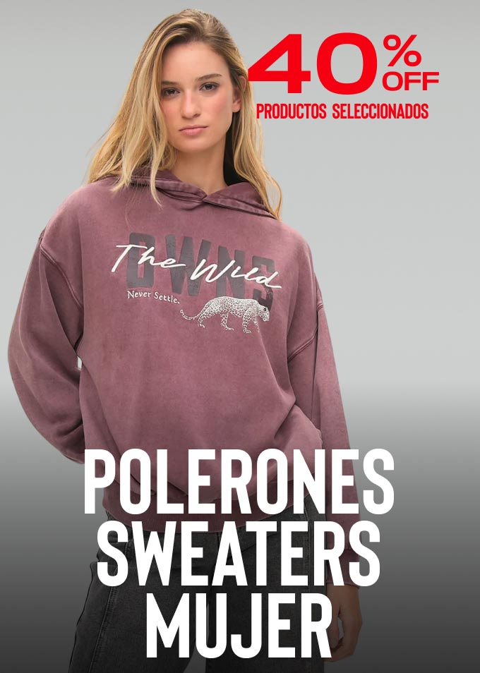 Polerones mujer 40% Descuento